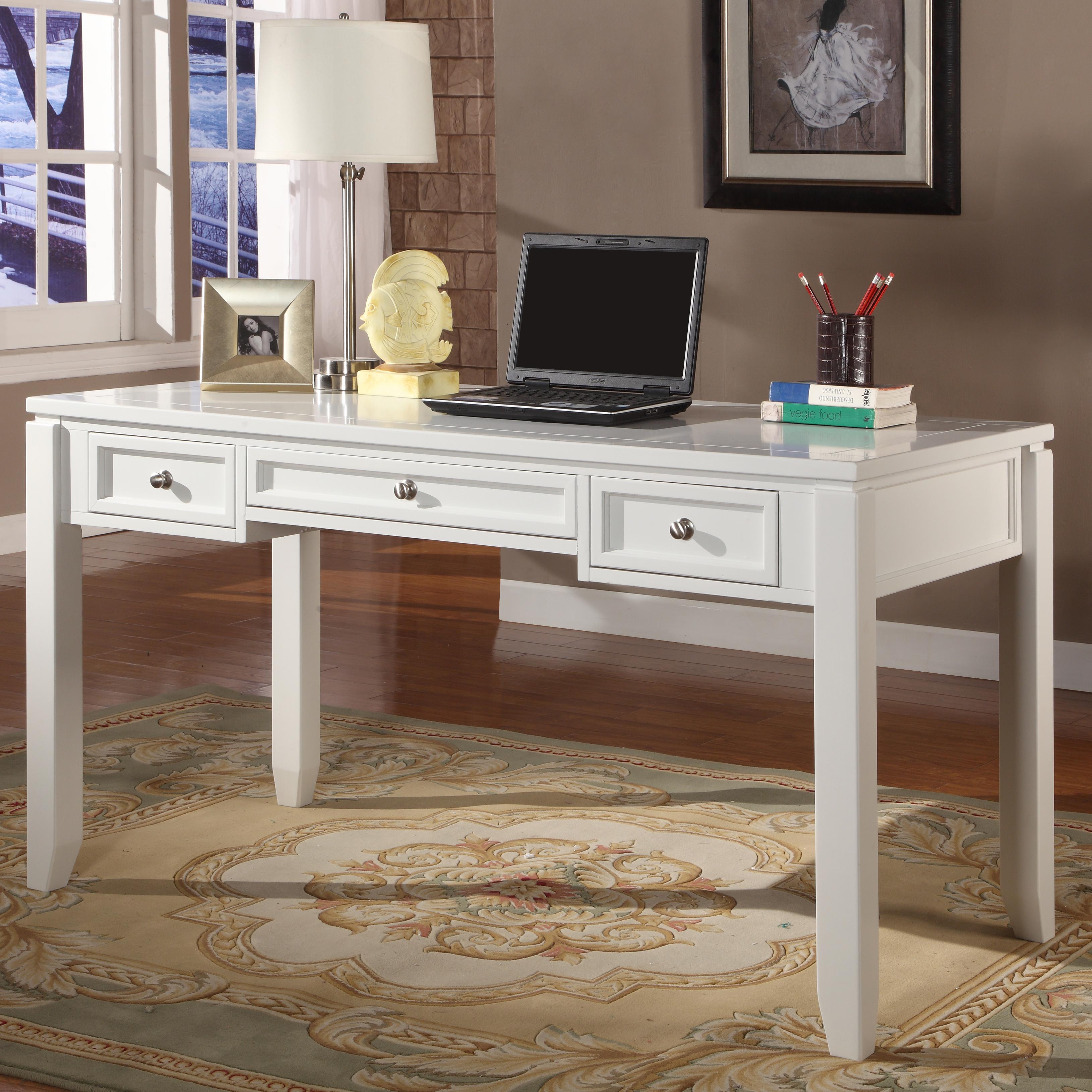 Parker House Boca BOC357D Transitional 57" Writing Desk with 3 Drawers